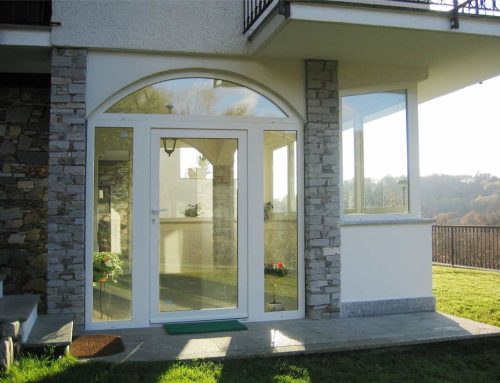 Veranda in PVC bianco